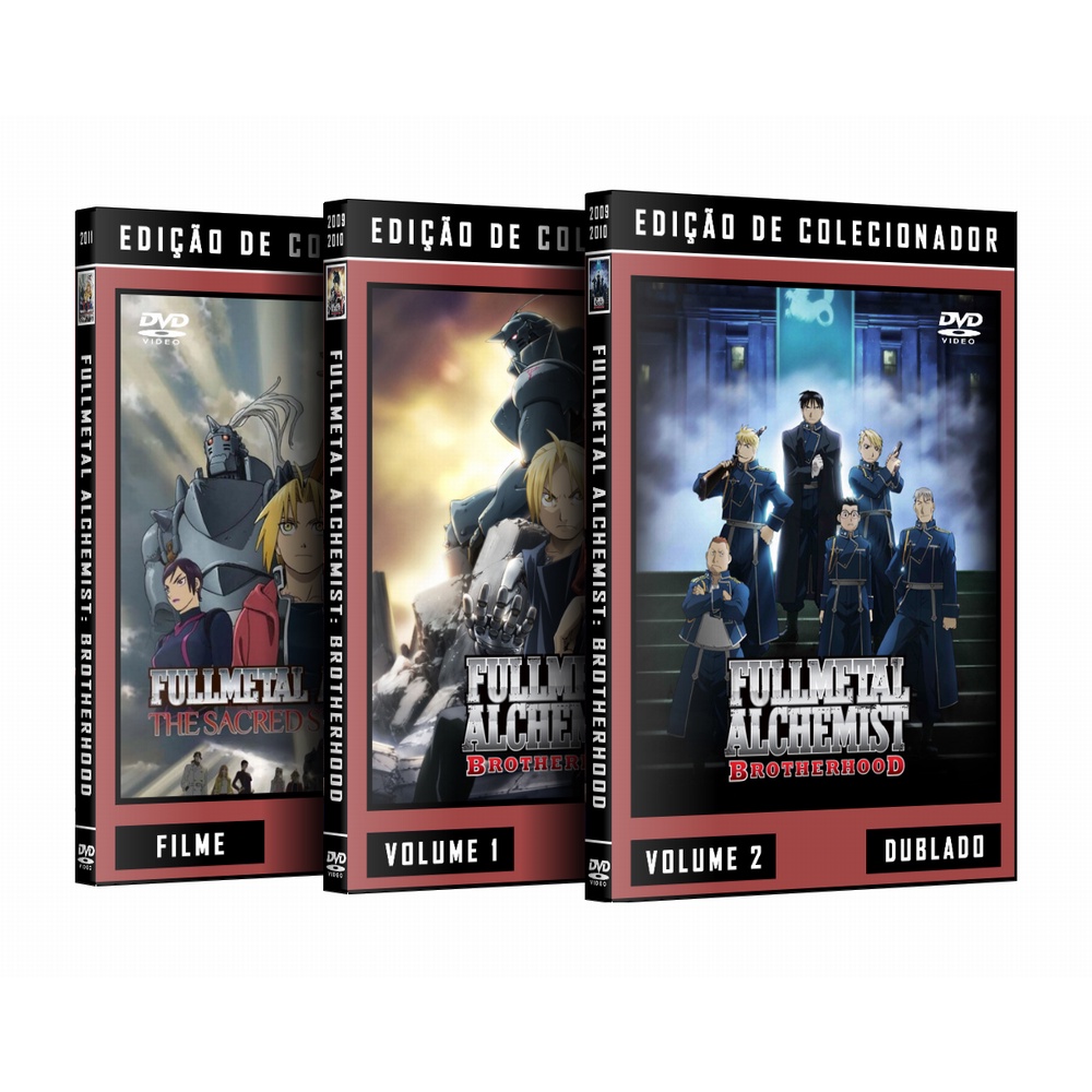 Dvds Full Metal Alchemist Brotherhood Série Completa Dublada