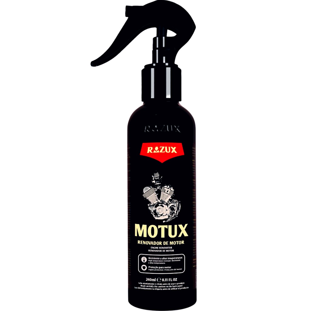 Motux Verniz De Motor Spray Para Moto Renovador Razux 240ml em Oferta na Shopee