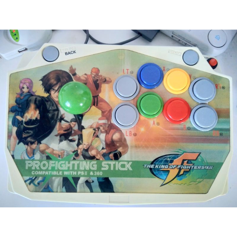 Controle Arcade Wireless Pro-fighting Joystick Design Pc / Ps1 / Ps2 / Ps3 & Xbox 360