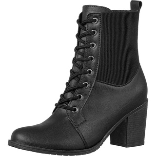 Bota Feminina GiGiL Coturno Elástico Salto Alto Grosso Moda Blogueira Confortável Macia