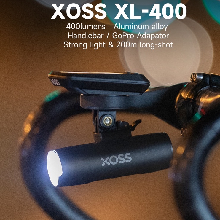 xoss bicycle front light XL-400 800 Bike Headlight 400 lumens Cycling fit go pro g + for MTB Road