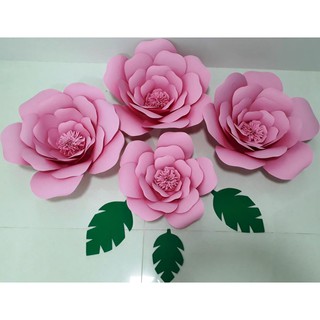 Kit com 4 Flores Gigante em 3D de papel | Shopee Brasil