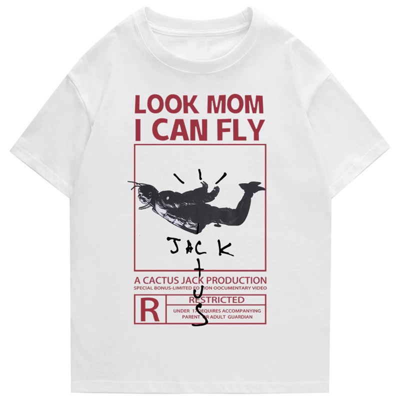 Camiseta Basica Camisa  Jack Cactus Look Mom I Cant Fly Moda Unissex
