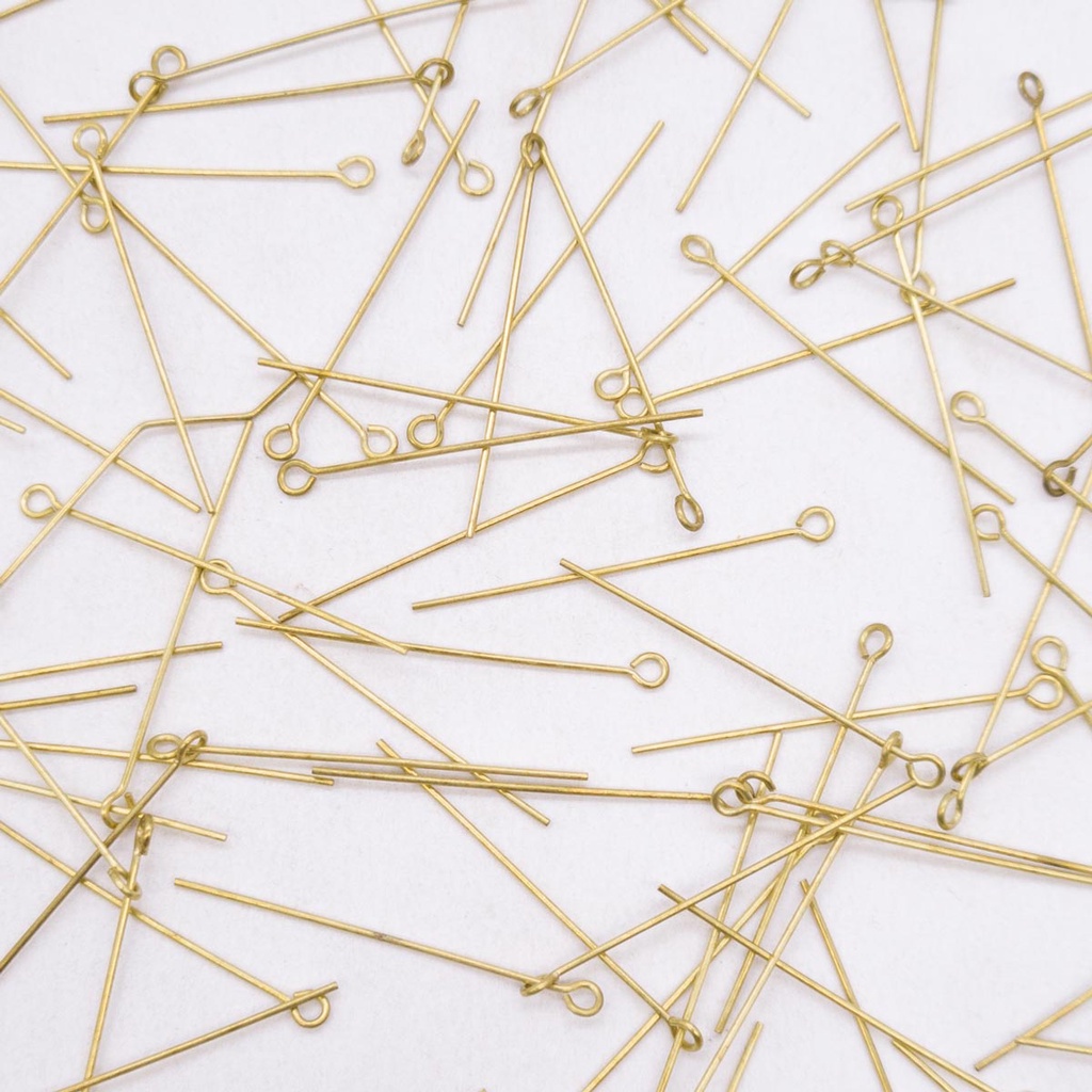 Alfinete Contra Pino Metal Dourado 35mm 100pçs 20g em Oferta na Shopee