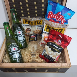 Cesta Cerveja e petisco presente namorados,aniversário,natal,dia dos pais em Oferta na Shopee