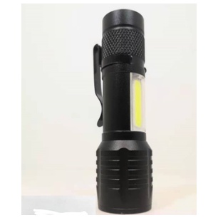 Mini Lanterna Tática Com Led E Zoom Recarregável Usb