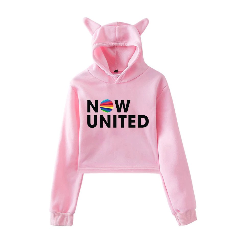 Moletom Blusa Cropped Now United Musica Pop Com Orelhinha