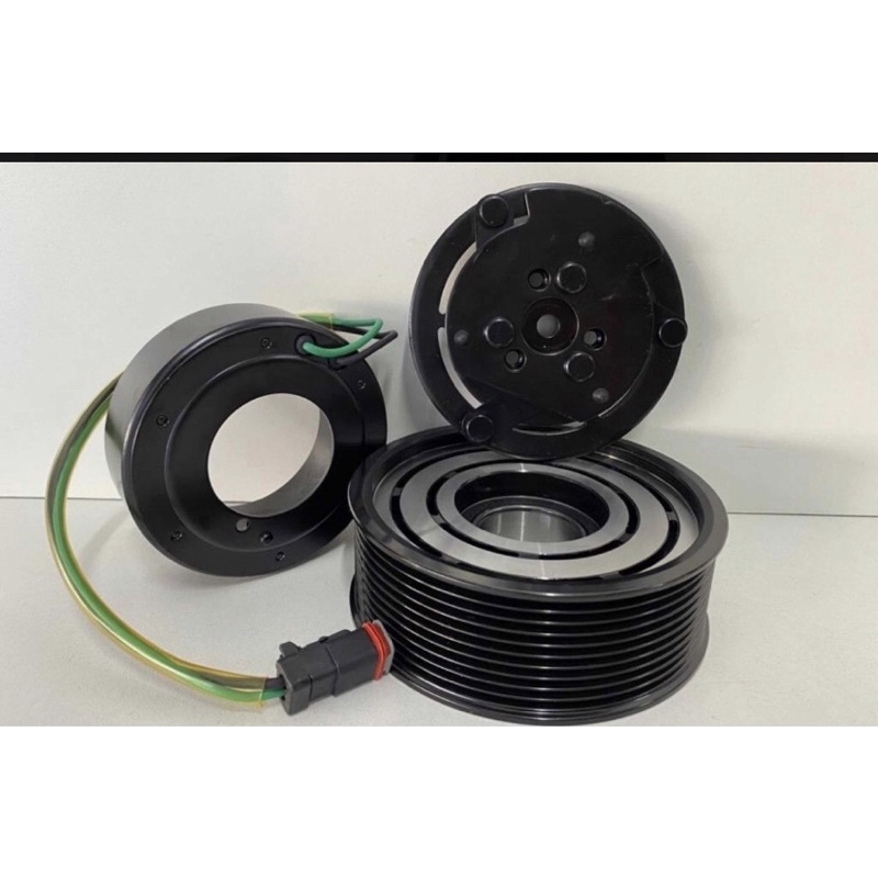Conjunto Polia Embreagem Compressor Caminhão Scania 10pk 24v