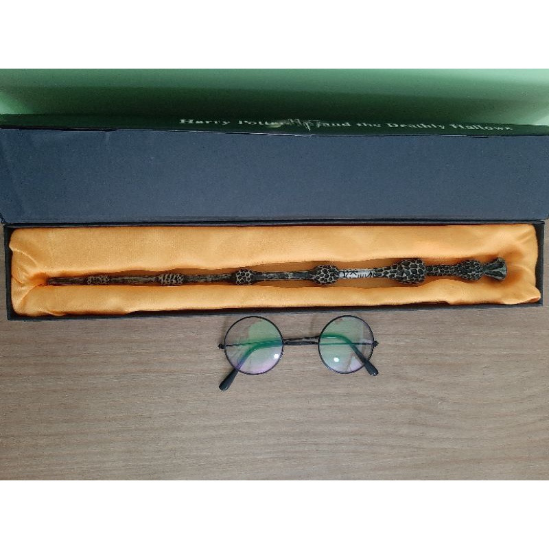 Intention Anesthetic Creation Varinha Dumbledore + óculos Harry Potter | Shopee Brasil