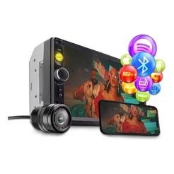 Central Multimidia 2din Mp5 Fm Usb Camera De Ré Infravemelho