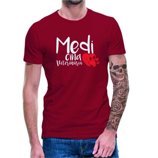 Camiseta Veterinária Camisa Curso Medicina Veterinária 100% Algodão Profissão Med Vet Faculdade Universidade Animais Frases Engraçadas