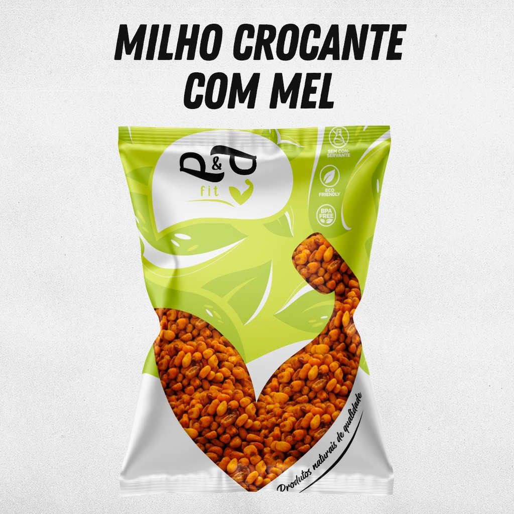 Milho Crocante com Mel e Mostarda 500g - Delicioso em Oferta na Shopee