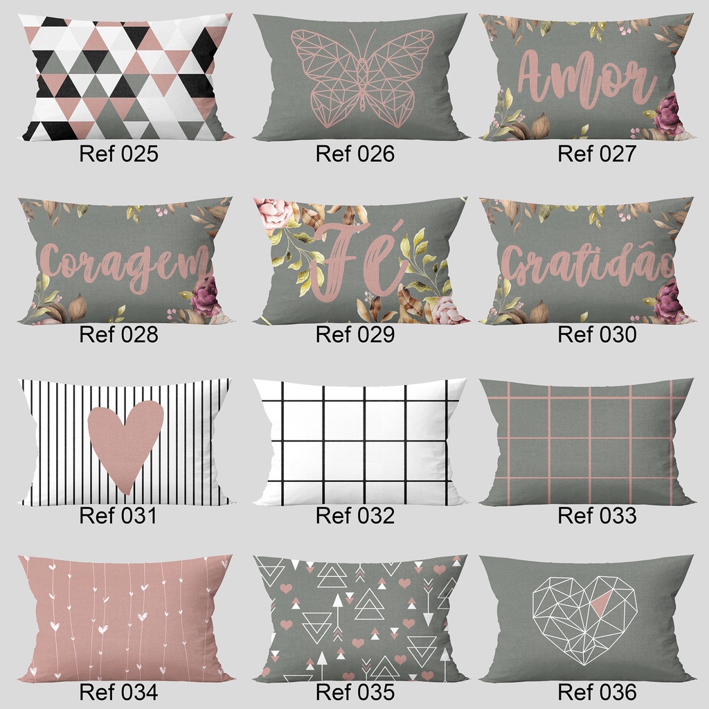 Capa De Almofada Decorativa Estampada Retangular 30x50