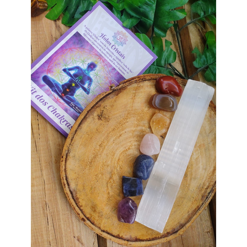 Kit com as 7 Pedras dos Chakras