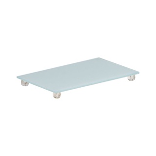 Bandeja De Vidro Laqueado Colorida Lisa Com Pé De Acrílico Decorativa Casa e Lavabo Penteadeira em Oferta na Shopee