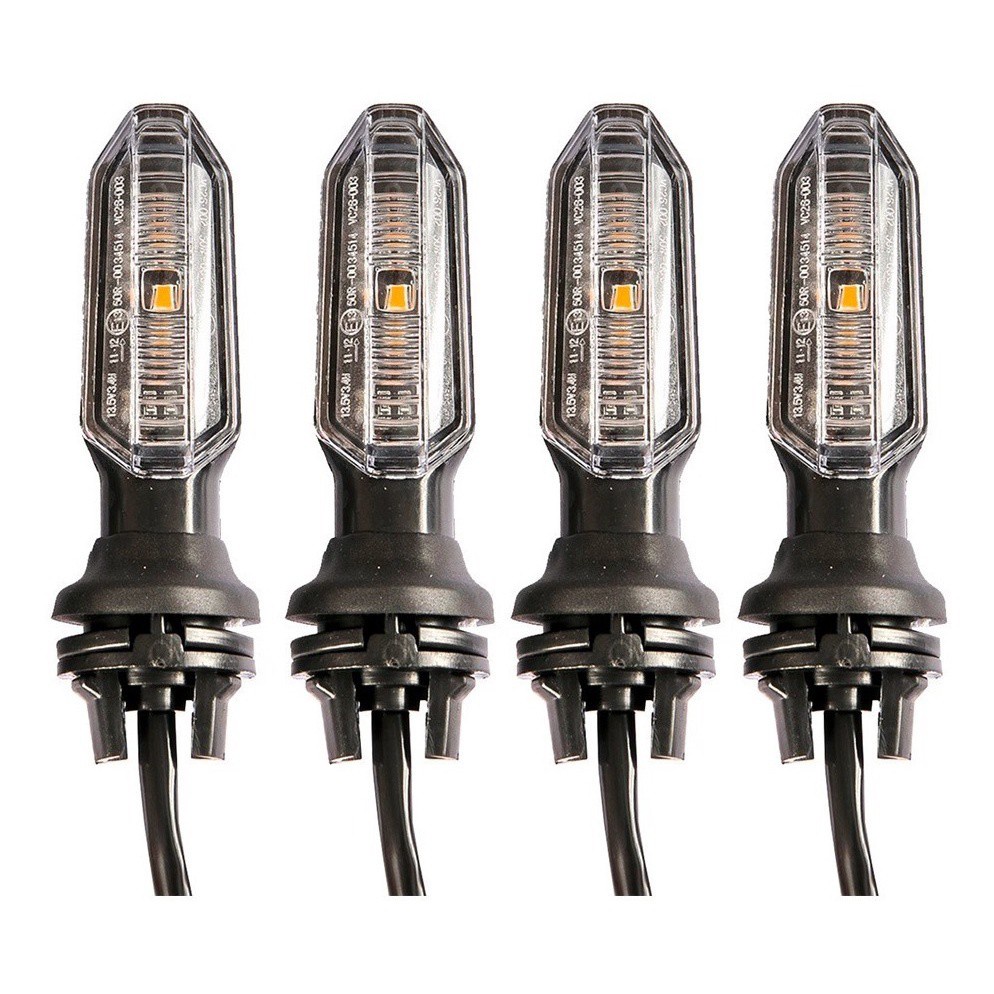 Kit C/ 4 Pisca de Led Seta Honda Titan Fan 160 Cb Twister + Rele de Led