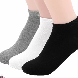 Kit 3 Pares Meia Soquete Cano Curto Masculina Feminina Unissex Conforto