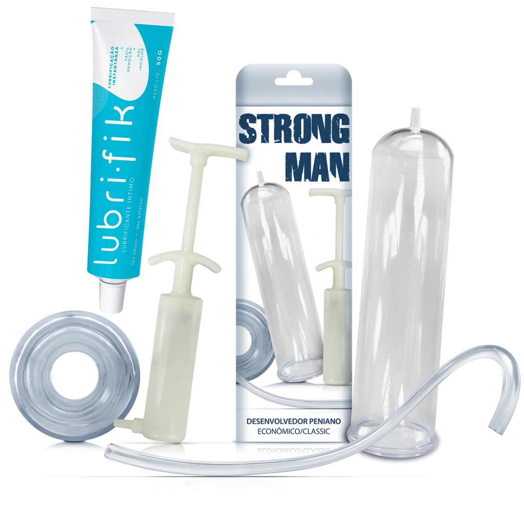 Bomba Peniana Strong Man Aumento Engrossa Pênis Gel Promoção Envio Imediato  - Escorrega o Preço