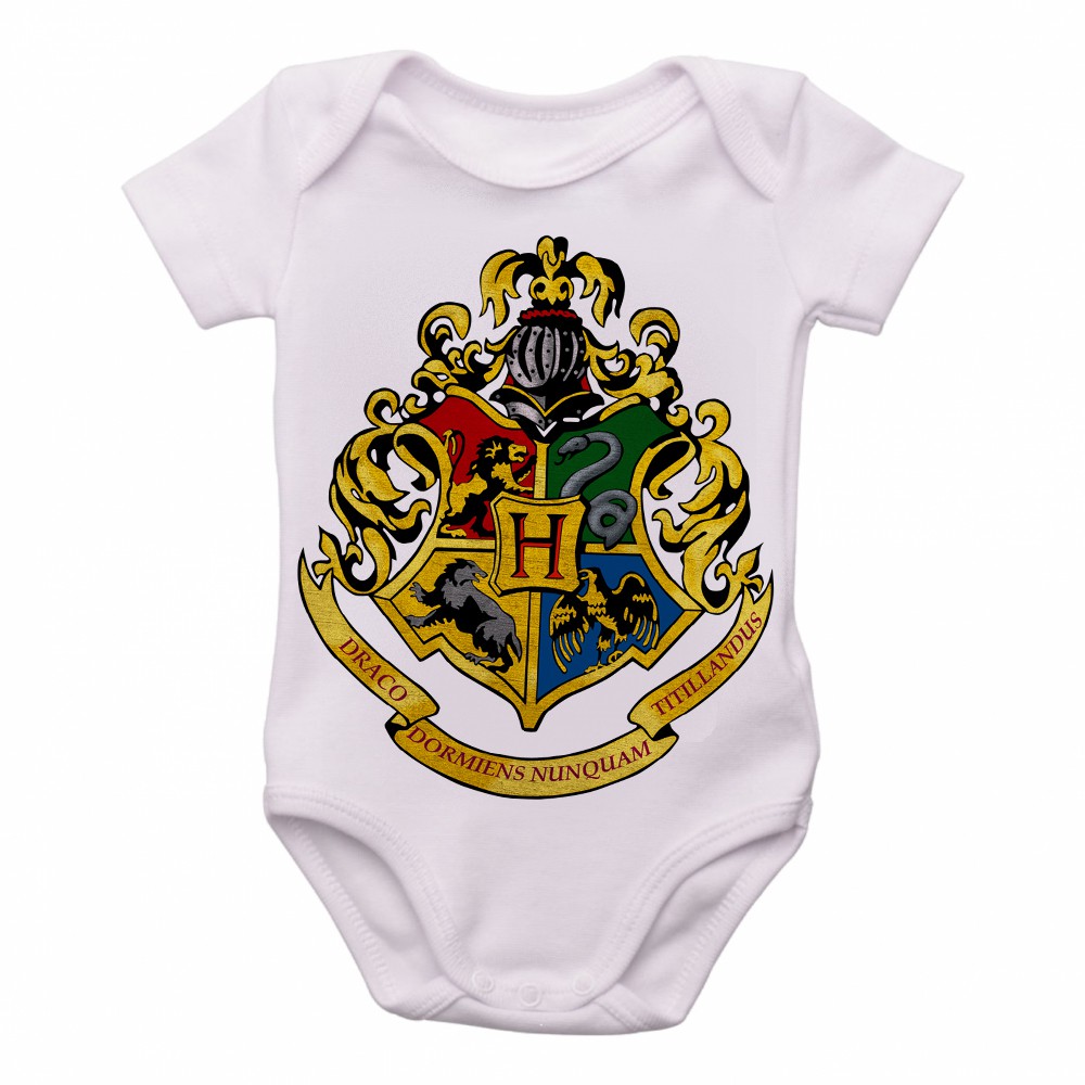 Roupa Bebê Harry Potter símbolo colorido | Shopee Brasil