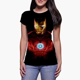 Babylook Feminina 47 Homem De Ferro Iron Man Suer Herói