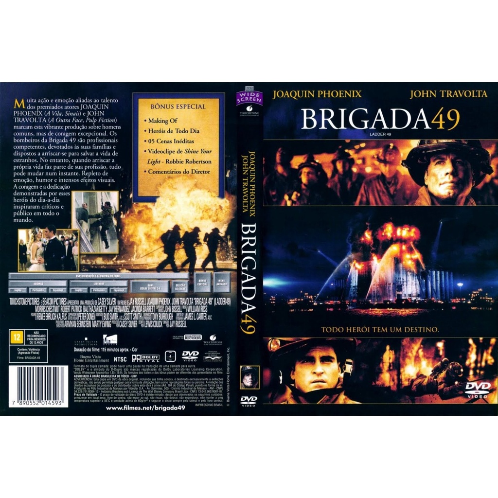 DVD Original Brigada 49 (Joaquin Phoenix e John Travolta)