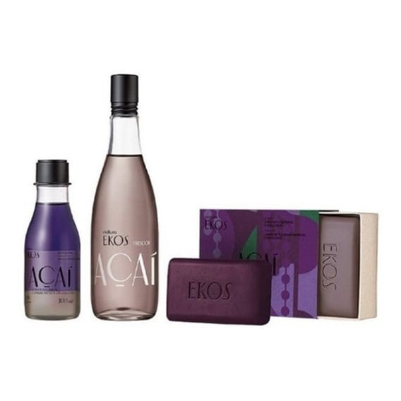 Kit Natura Ekos Açaí Colônia frescor 150ml + Óleo Trifásico 100ml + Caixa  de sabonete c/ 2 unid. PRODUTOS AVULSOS PARA ESCOLHA TAMBÉM. | Shopee Brasil