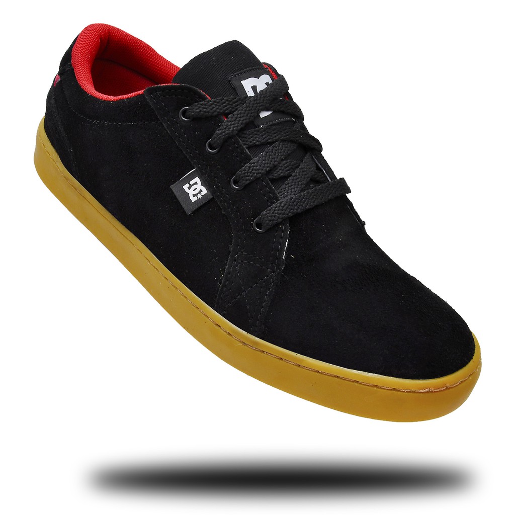 Tênis Masculinos Dc Council TC Skate Preto Vermelho Latex