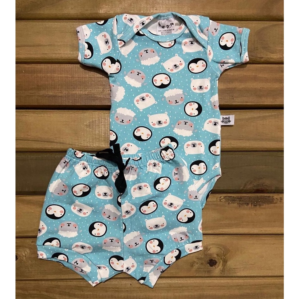 CONJUNTO DE BODY E SHORTS MASCULINO E FEMININO VERÃO