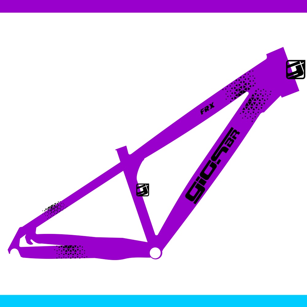 Adesivo para quadro de Bicicleta modelo Gios FRX