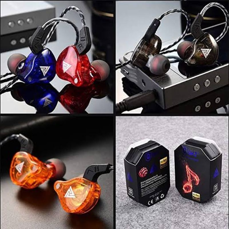 Fone de Ouvido QKZ AK6 Profissional Original com microfone Retorno de palco Ks DJ Gamer