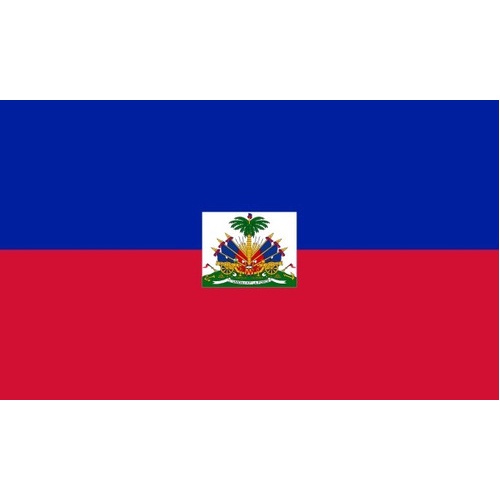 Placa Quadro Decorativo Da Bandeira Do Haiti 28x20 Cm