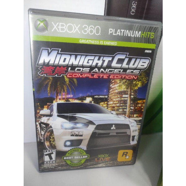 Midnight club Los Angeles Xbox 360 original em mídia física | Shopee Brasil