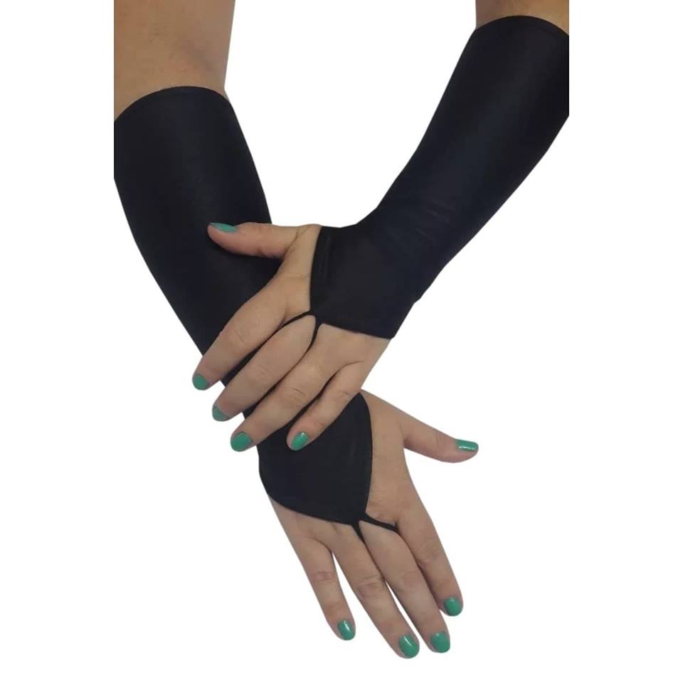 LUVA LYCRA MITENI PRETA