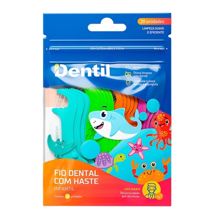 Fio Dental com Haste c/20 un Dentil kids