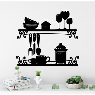 Adesivo Decorativo De Parede Cozinha Completa Utensilios em Oferta na Shopee