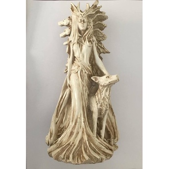 Deusa Hecate Hekate Hécate Wicca Estatueta Resina Novo Mod.
