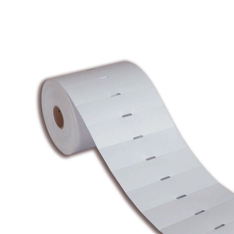 Etiqueta Gôndola 80x30mm 8x3cm Couche cartão Gap central p/ Zebra Elgin - Rolo c/ 1000 (30m)