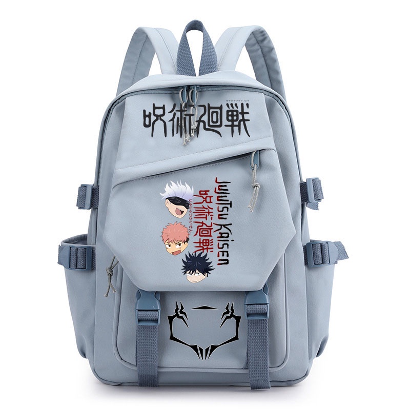 Mochila De Estudante Anime Jujutsu Kaisen Computador Meninos Meninas Bolsa Escolar em Oferta na Shopee