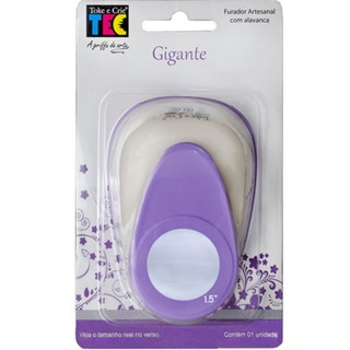Furador Scrapbook Gigante para Papéis Formato Círculo Liso  3,8 cm Toke e Crie  6827 em Oferta na Shopee