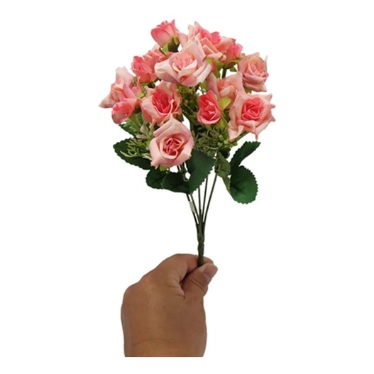 Mini Buquê Rosa Flor Artificial P/decoração enfeite Casamento Linda Linda  Linda | Shopee Brasil