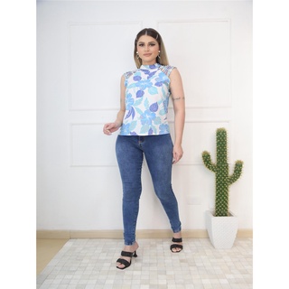 blusa ciganinha floral