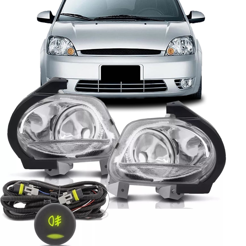 Kit Farol Milha Fiesta 2003 2004 2005 2006 2007 Bt Mod Orig
