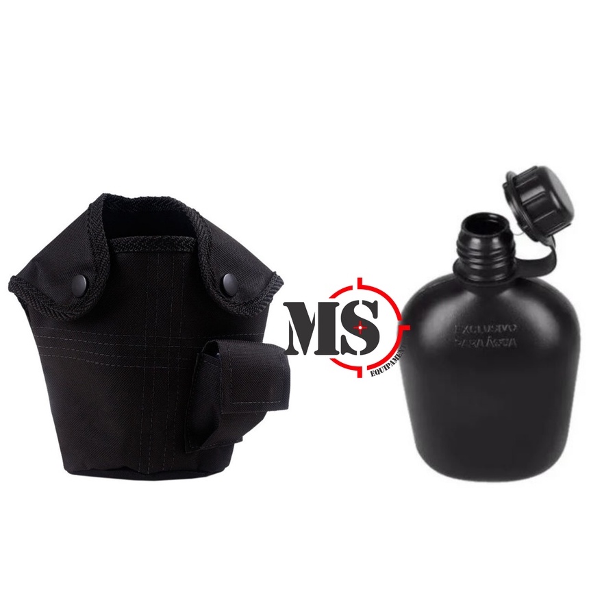 Kit Cantil + Porta Cantil Com Presilha Preto - Atack em Oferta na Shopee