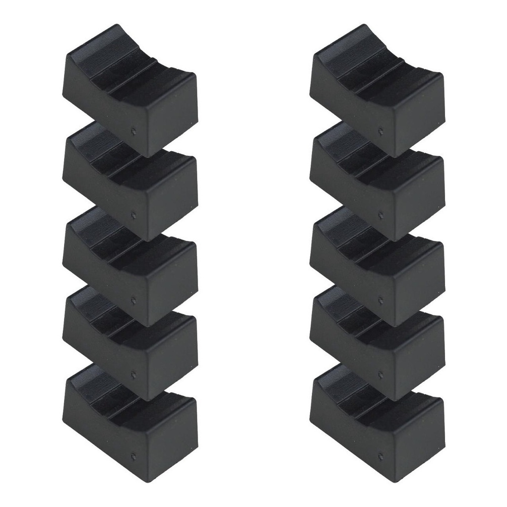 Knob cor Preto para Potenciômetro Deslizante Mesa de Som Volume Staner Pequeno - Kit com 10 Peças em Oferta na Shopee
