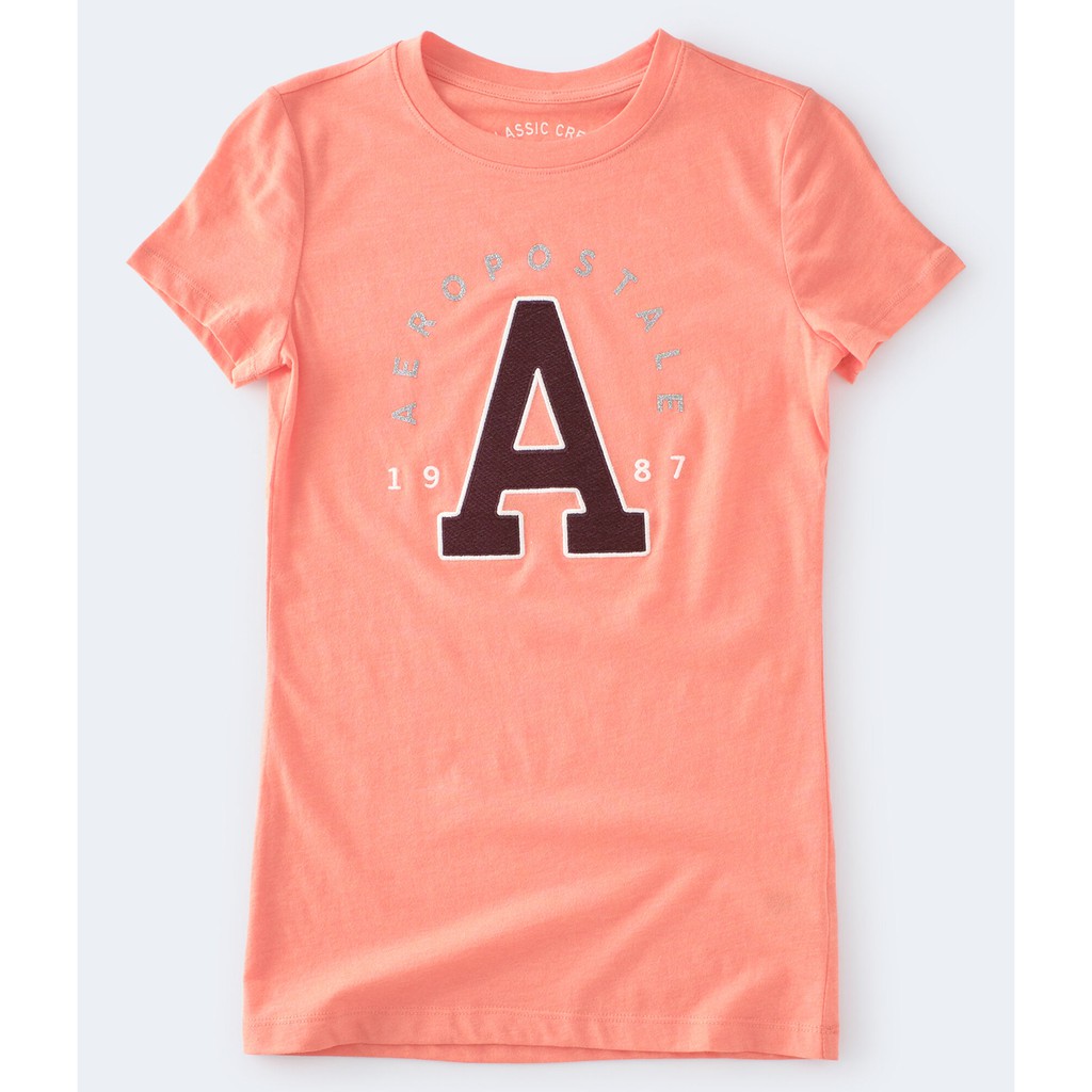 Blusa Camisa Aeropostale Sparkly Aeropostale A Appliqué Graphic Tee Tamanho PP Original