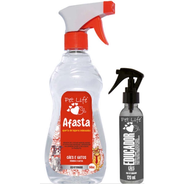 Educador de Cães de 120 mL + Afasta Cães Pet Life de 540 mL