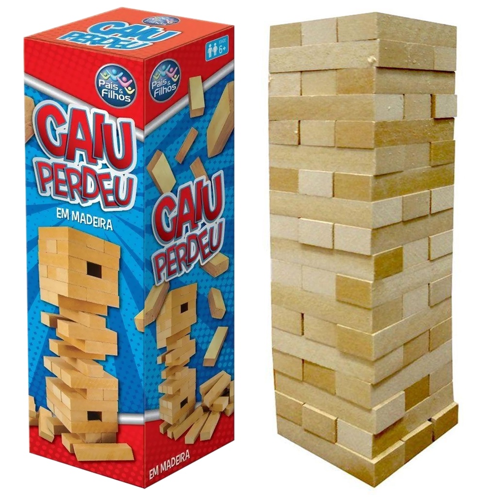 Jogo Torre Equilíbrio De Mesa Caiu Perdeu Em Madeira Mdf em Oferta na Shopee