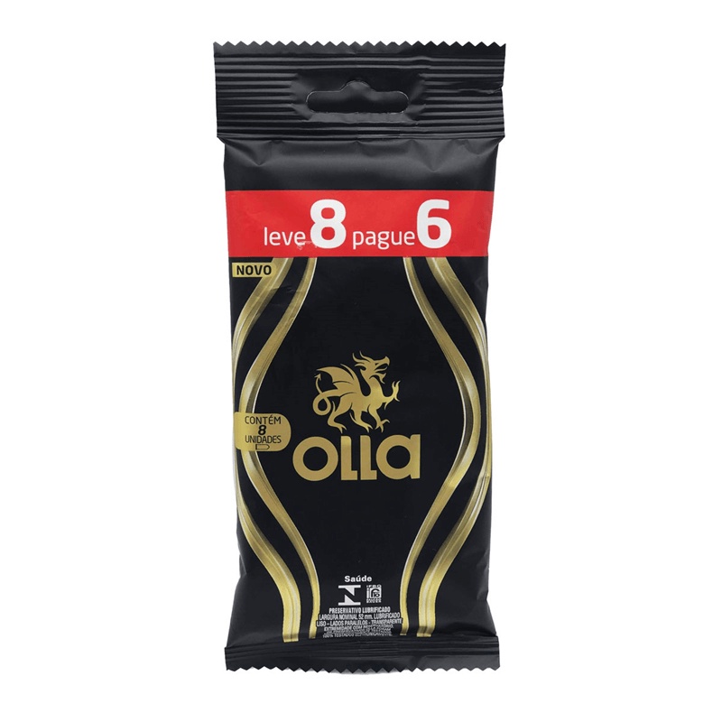 Preservativo Tradicional - Olla Lubrificada | Leve 8 Pague 6 em Oferta na Shopee