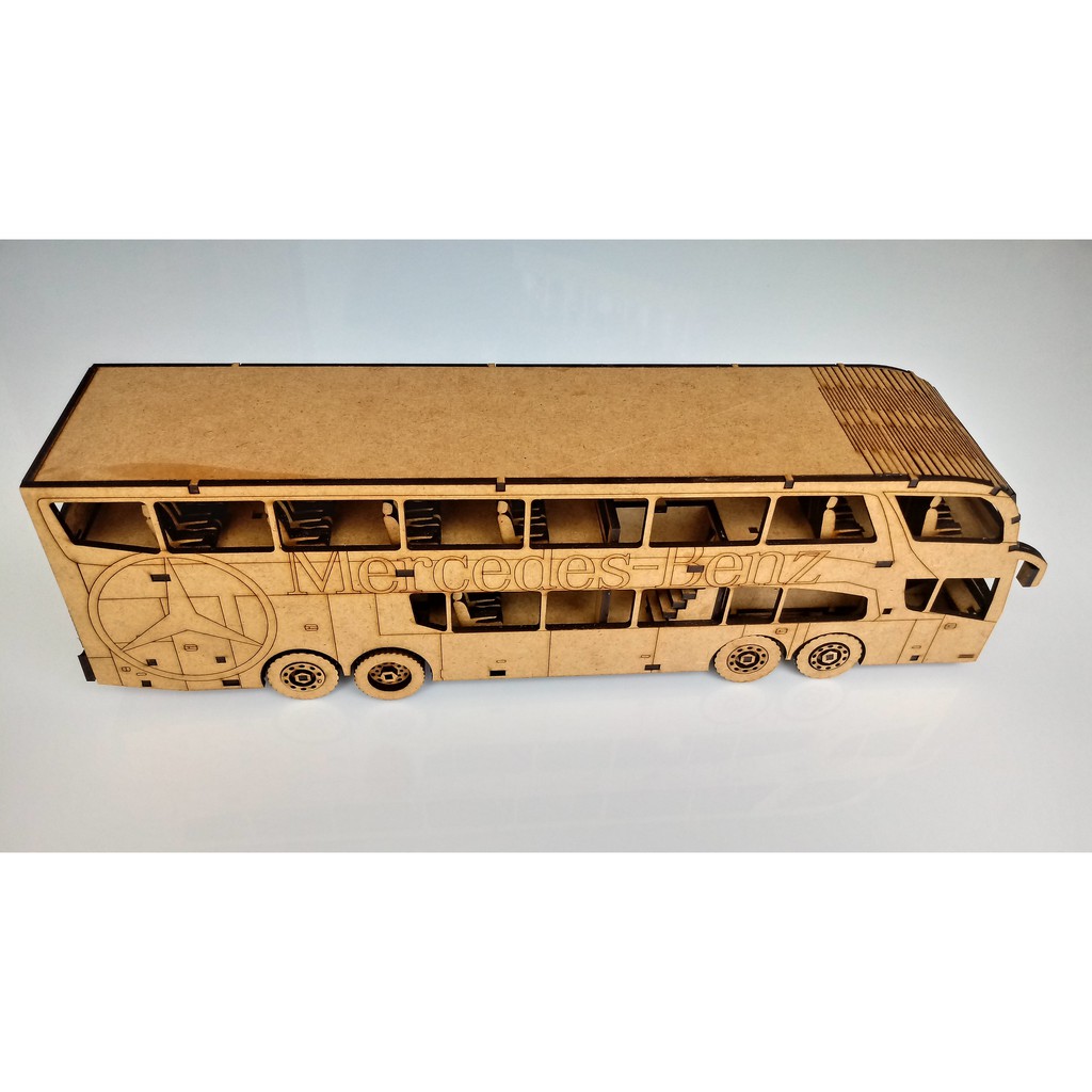 Miniatura Ônibus Paradiso G7 1800 Dd 3d , Quebra Cabeça Mdf