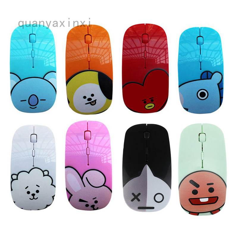 Mouse Sem Fio Silencioso Bts Bt21 By Royche | Shopee Brasil